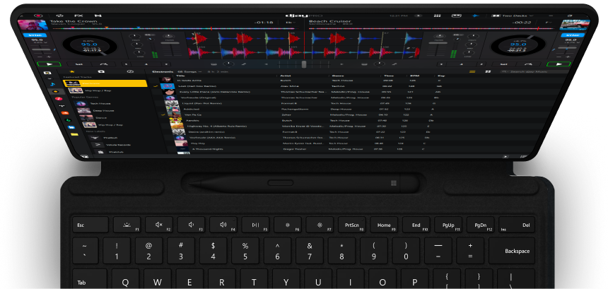 djay Pro for Windows Interface